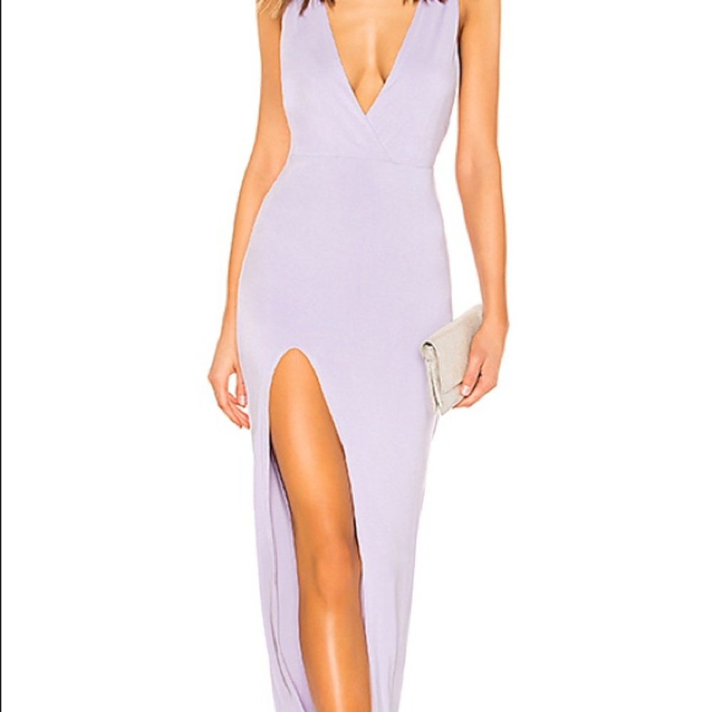 Superdown Erika Deep V Jersey Maxi